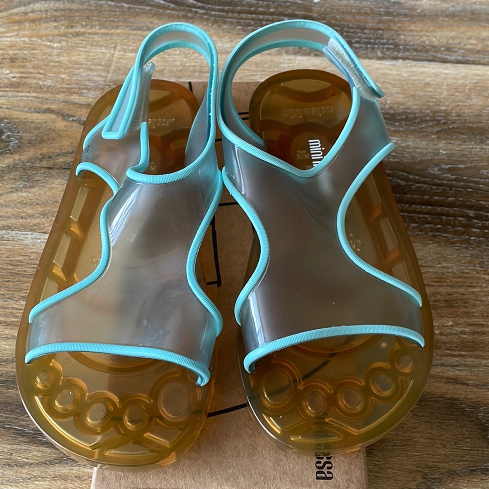 Mini Melissa Aqua Sandals